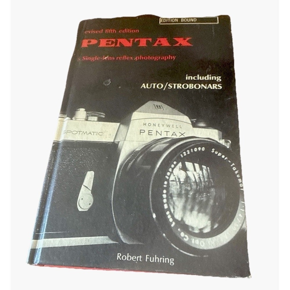 Vintage 1969 5th ed Pentax & single-lens reflex photography hardcover book